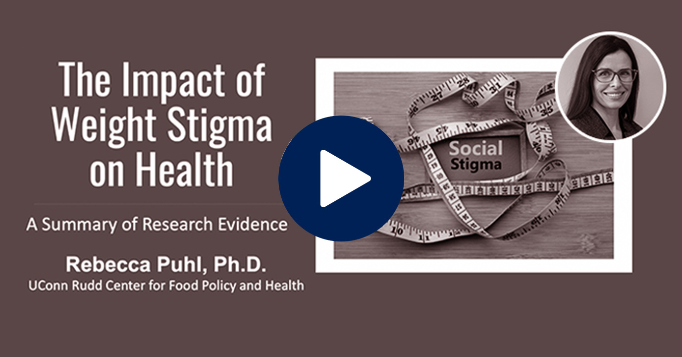 Video about the adverse health behaviors of weight stigma